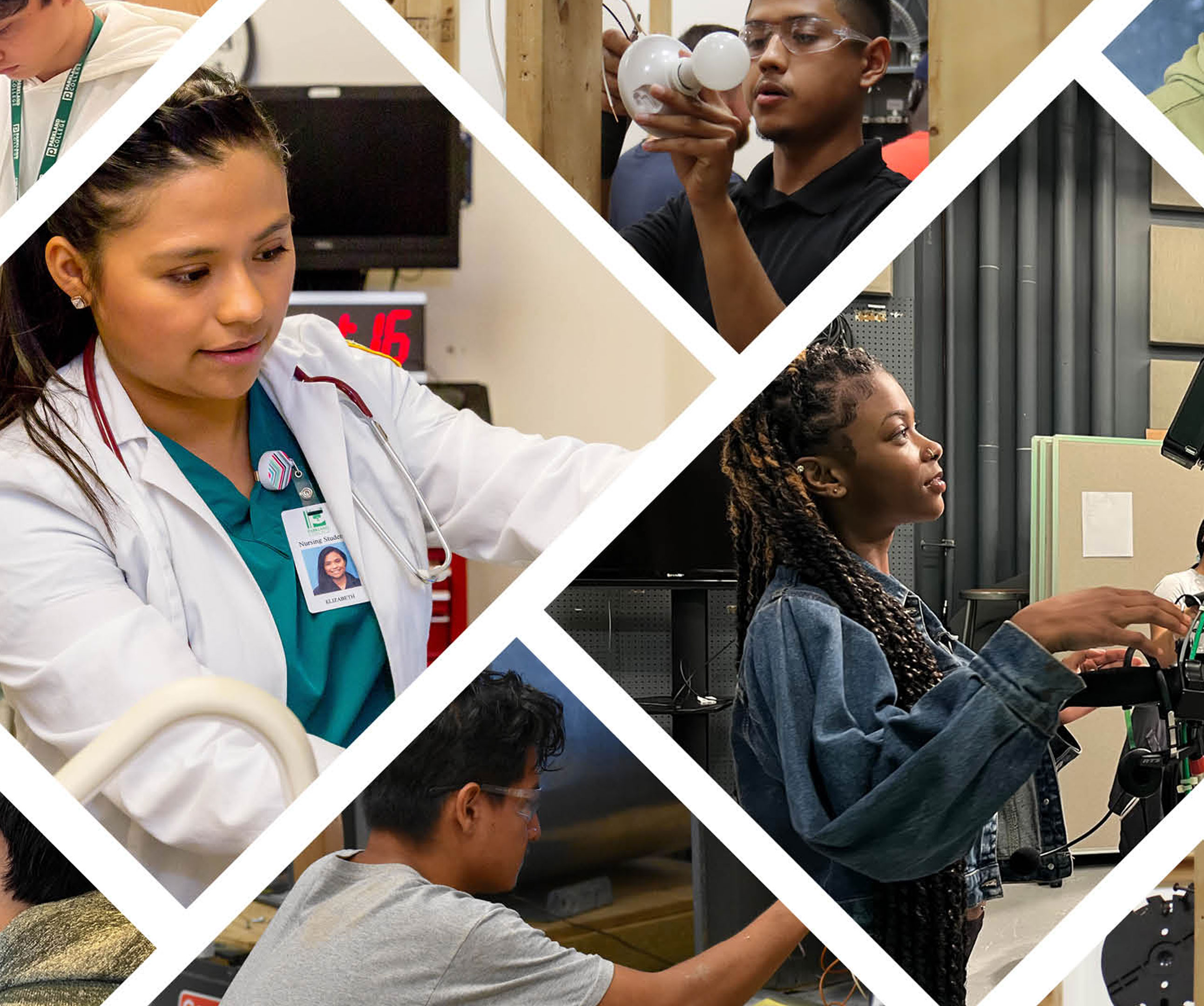 Students exploring career pathways