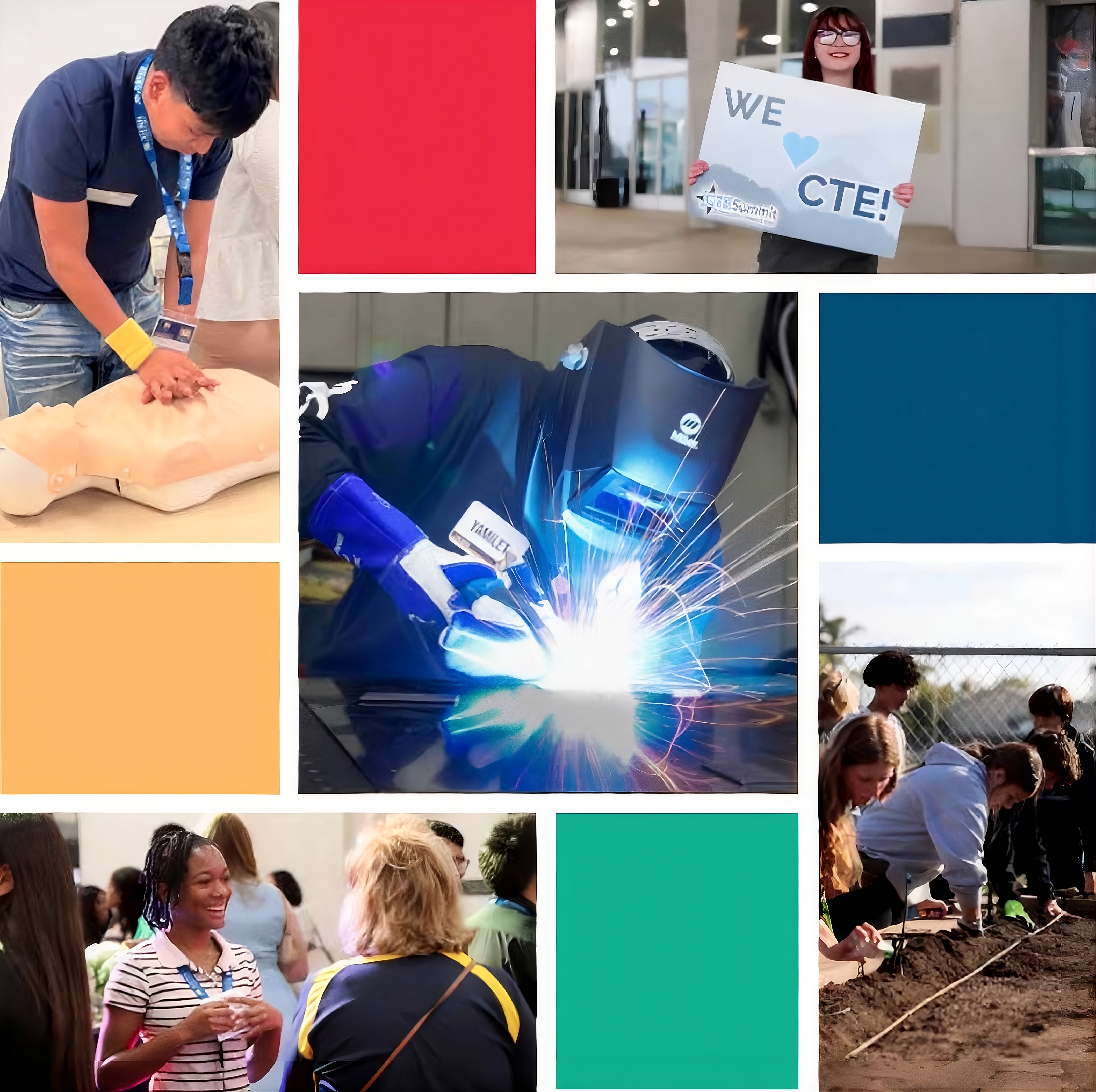 Students exploring career pathways
